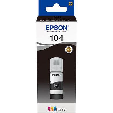 Epson C13T00P140 104 Black Ink Bottle (4,500 Pages)-PCR Business Solutions Ltd